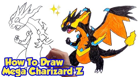 Pokemon Images: Mega Charizard How To Draw Pokemon Charizard