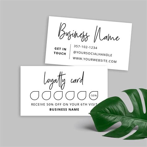 Microsoft Word Loyalty Card Template - Free Word Template