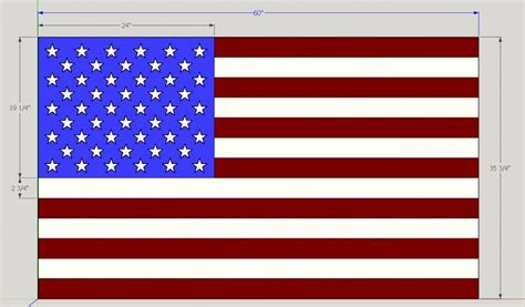 Wooden American Flag Wall Hanging