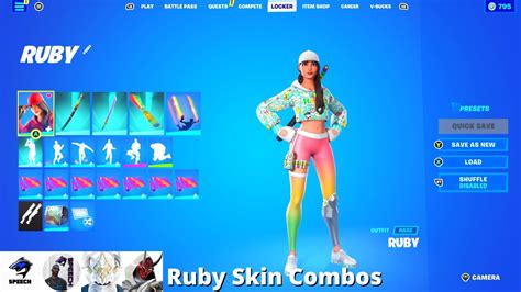 Ruby Skin Combos (Fortnite Battle Royale) - YouTube