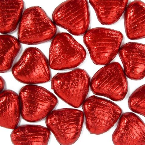 Red Foil Chocolate Hearts - Fun Party Supplies