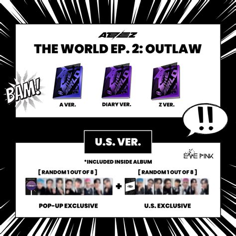 (U.S. VER.) ATEEZ ALBUM - [THE WORLD EP.2 : OUTLAW] (PHOTOBOOK VER ...