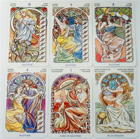 Tarot Art Nouveau 78 cards Tarot deck card 78 cards Love | Etsy