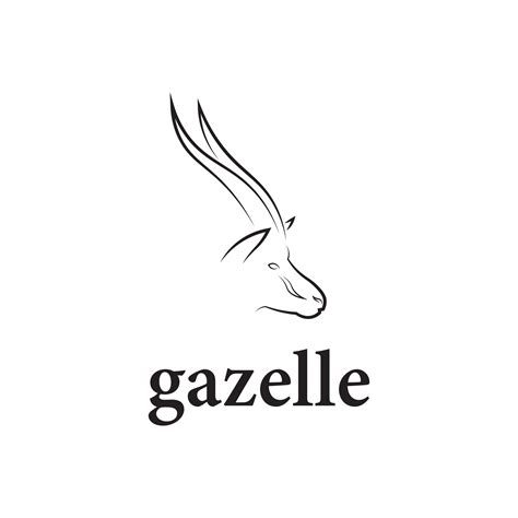 gazelle logo with minimalistic design 26261413 Vector Art at Vecteezy