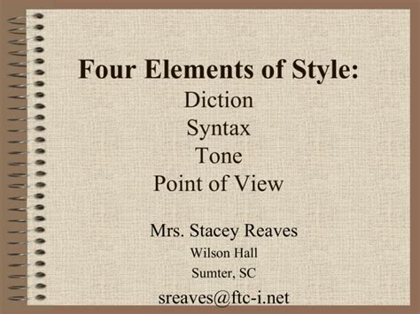 Four Elements of Style