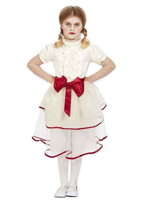 Creepy Doll Girl's Costume | Scary Kid's Costumes