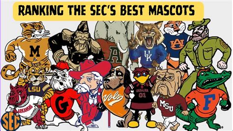 Ranking the SEC's Best Mascots #football #collegefootball #sec #ncaa #mascot #foryou - YouTube