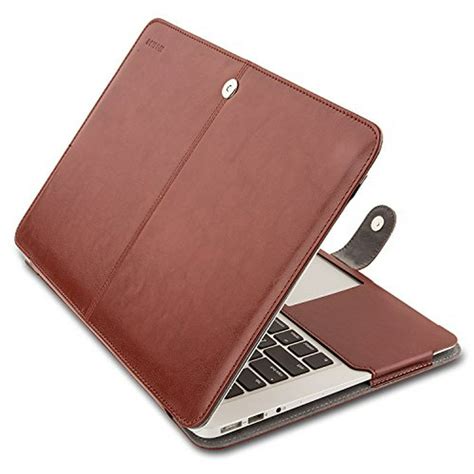 Mosiso MacBook Air 11 Sleeve, Premium PU Leather Book Cover Clip On Carry Bag, Skin Case for ...