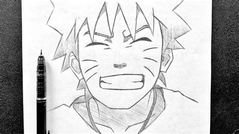 How to draw naruto with smile | tutorial Drawing For beginners | Naruto ...