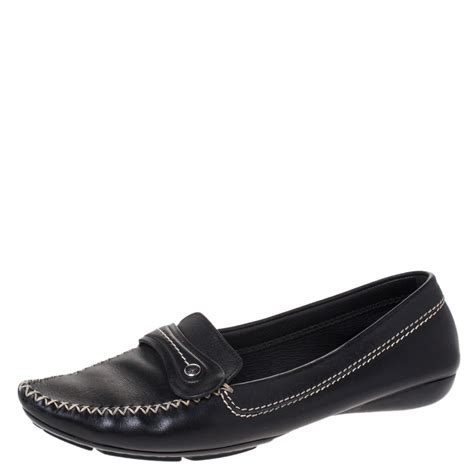 Dior Black Leather Loafers Size 41.5 Dior | TLC