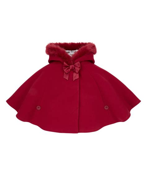 BABY EVELYN CAPE http://www.parentideal.co.uk/monsoon--baby-girls-coat.html Free Clothes, Diy ...