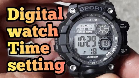 how to setting time date on digital watch | digital watch time adjust ...