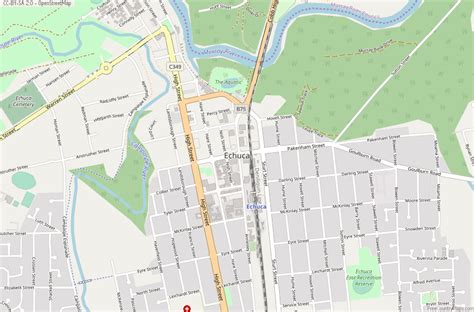 Echuca Map Australia Latitude & Longitude: Free Maps