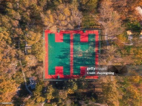 Basketball Courtaerial View High-Res Stock Photo - Getty Images