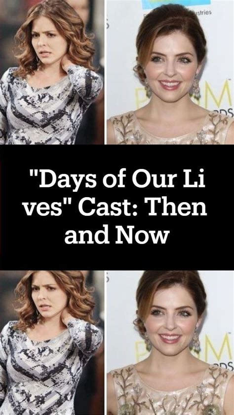 "Days of Our Lives" Cast: Then and Now in 2023 | Life cast, Days of our lives, It cast