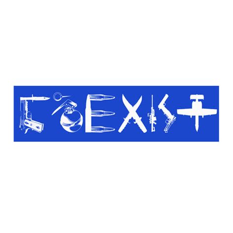 Blue Coexist Sticker