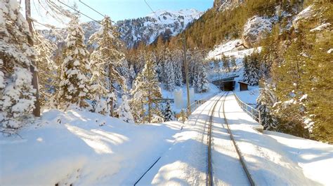 4K 🇨🇭Cab ride Bergün - Preda - Bergün, Schweiz (Schlittelzug) [01.2020] - YouTube