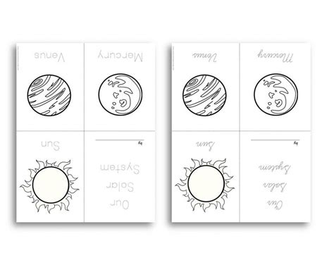 The Solar System Montessori 4-Part Cards and Posters