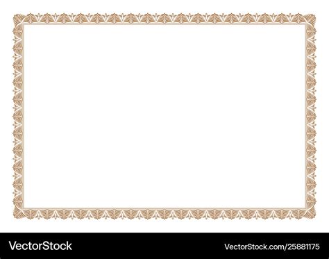 Gold Certificate Border Vector Png Images Graduation Certificate Gold ...