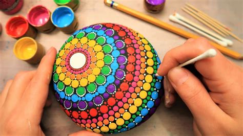 Easy Dot Art Mandala Stone Painting - Dengan Santai