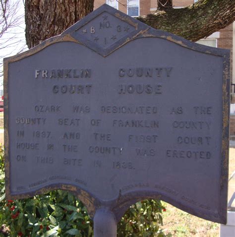 Franklin County Courthouse Marker (Ozark, Arkansas) | Flickr