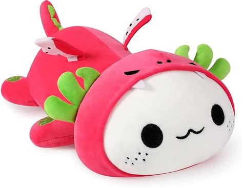 Amazon.com: Onsoyours Cute Axolotl Dragon Fruit Plush, Soft Stuffed Animals Axolotl Pitaya Plush ...