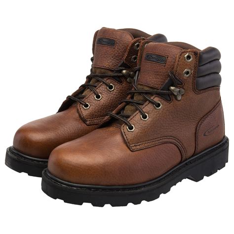 Knapp Backhoe Steel Toe Leather Mens Work Boot Construction Safety Comfort Shoes | eBay