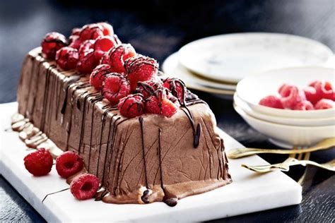 Chocolate nougat semifreddo