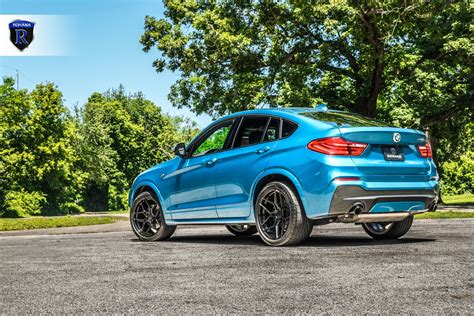 Stylish Thing: Custom Painted Blue BMW X4 on Rohana Wheels — CARiD.com Gallery