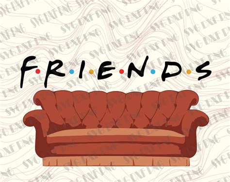 Friends show couch clipart Friends svg dxf png Friends TV | Etsy