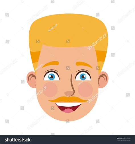 man cartoon face male facial expression - Royalty Free Stock Vector ...