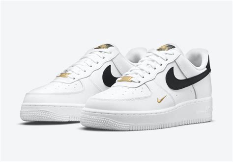 Nike Air Force 1 Low White Black Gold CZ0270-102 Release Date - SBD