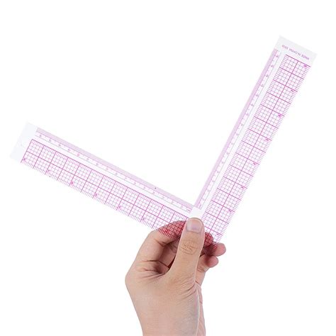 L shape Sewing Square Ruler Plastic Metric Measurement For Designer Dressmaking Tailor Tool ...