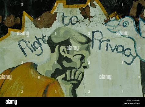 Right to Privacy, Apartheid human rights violation, protest graffiti ...