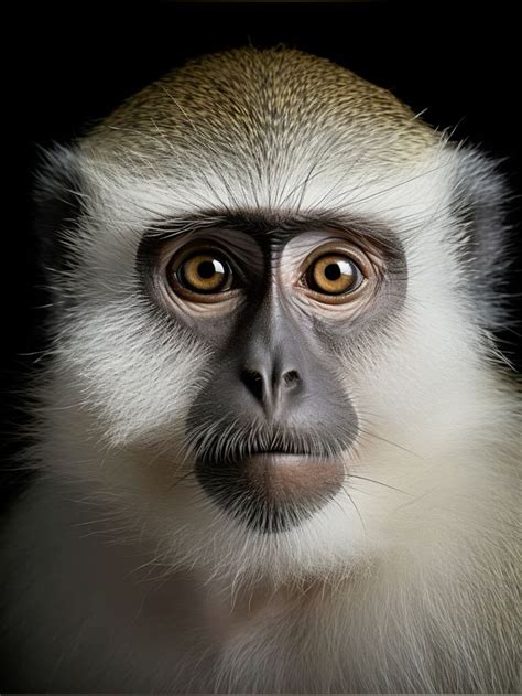 Vervet Monkey en 2024 | Caras de animales, Pinturas de animales, Animales ficticios