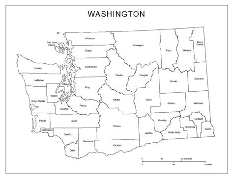 Map Washington State By County - London Top Attractions Map