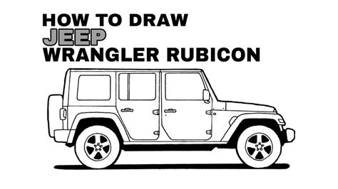 How To Draw A Jeep Wrangler Step By Step? New - Countrymusicstop.com