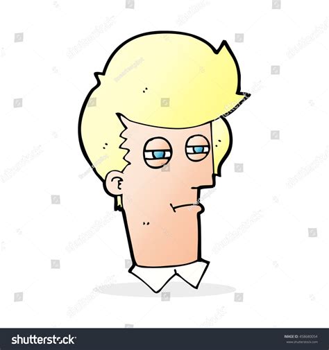 Cartoon Man Narrowed Eyes Stock Illustration 458680054 | Shutterstock