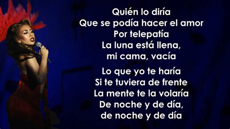 Kali Uchis - Telepatia (Letra/Lyrics) - YouTube