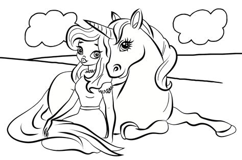 Unicorn Princess Coloring Pages - Coloring Home