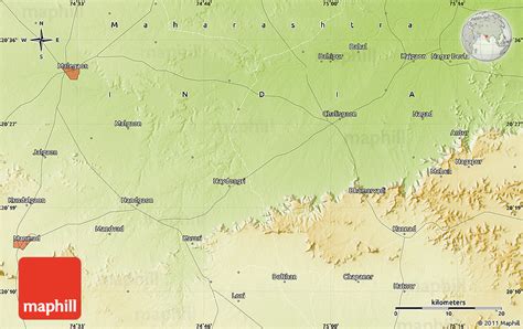 Physical Map of Nagar Devla