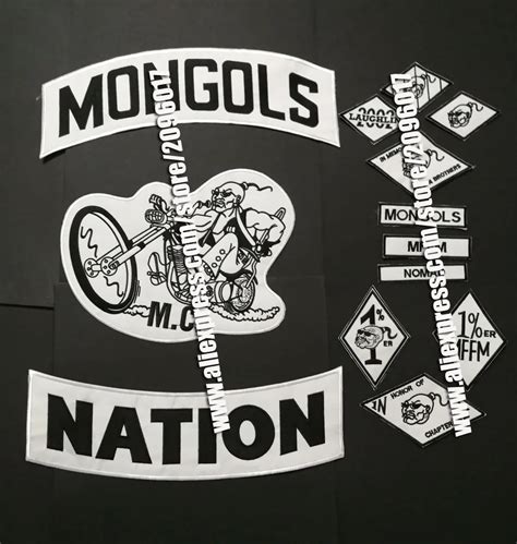 Mongols MC Patches Biker Back Nomad Rocker Patch Free Rider Motorcycle ...