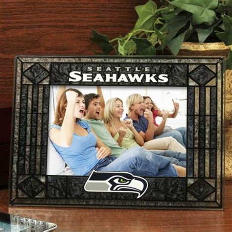 Seattle Seahawks Art-Glass Horizontal Picture Frame - Fanatics.com