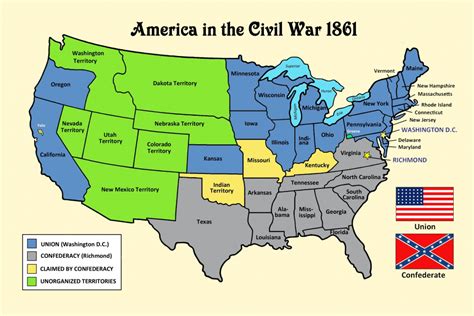 Us Civil War Map Of States New United States J Visa Archives | Printable Map Of The United ...