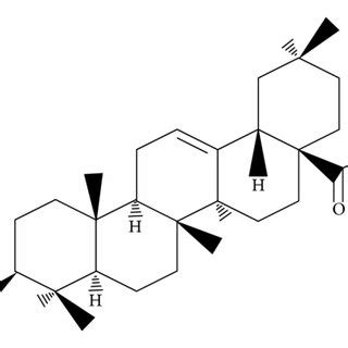 Chemical structure of oleanolic acid. | Download Scientific Diagram