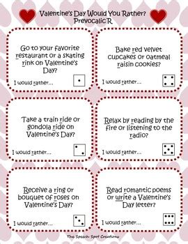 Valentine's Day Prevocalic R Articulation Activities | TPT