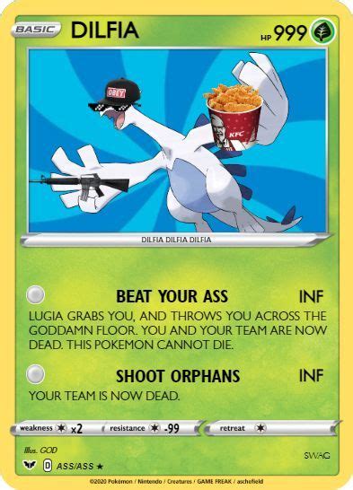 Lugia johto pokemon cards satire meme – Artofit