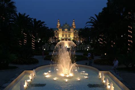 Monaco Casino by Night stock photo. Image of lights, gambling - 1535134