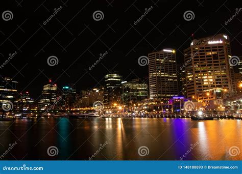 The Sydney Skyline at Night Editorial Stock Photo - Image of natureframe, long: 148188893