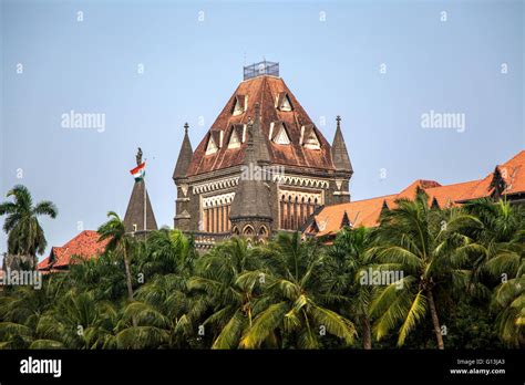 Top of the building of Bombay High Court in Mumbai, India Stock Photo ...